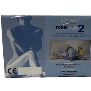 NWOT Verseo Roller Cell Massage System 2 Blue Cellulite Massage -As Seen On TV